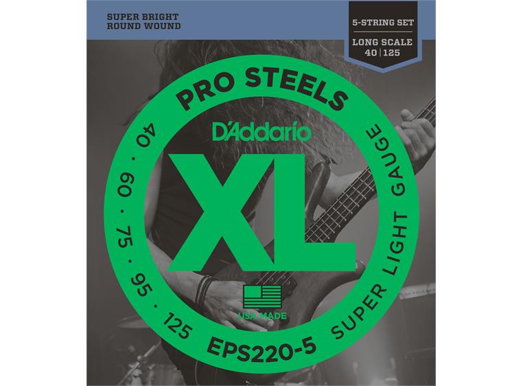 D'Addario EPS220-5 ProSteel El.Bass (040-125)